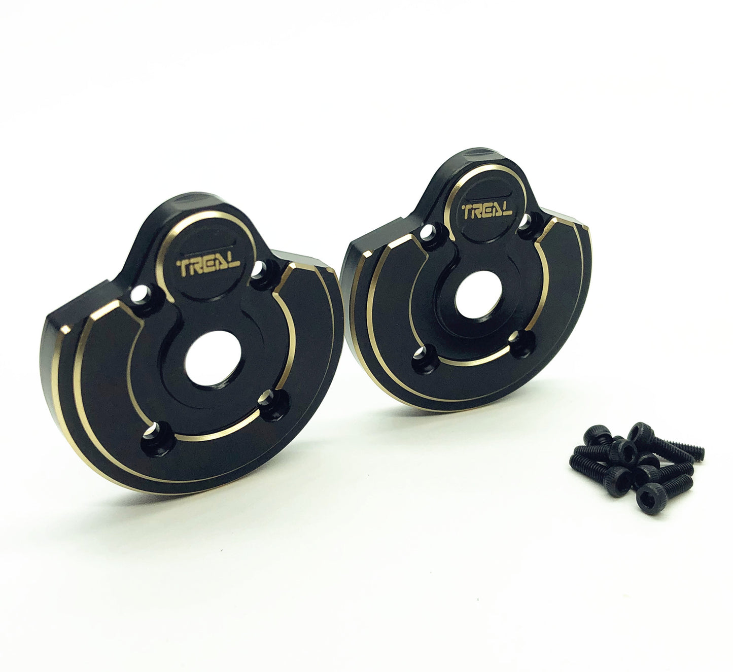 Treal Brass Outer Portal Covers Weights 52g for Axial Capra UTB/SCX10 III -Type A