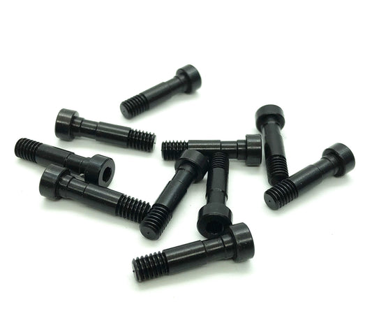 Treal Harden Pin Screws (10)pcs for Losi LMT Front Knuckles-Black