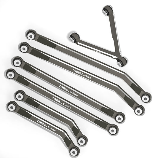 Treal Aluminum 7075 High Clearance Links Set for SCX24 Deadbolt Betty