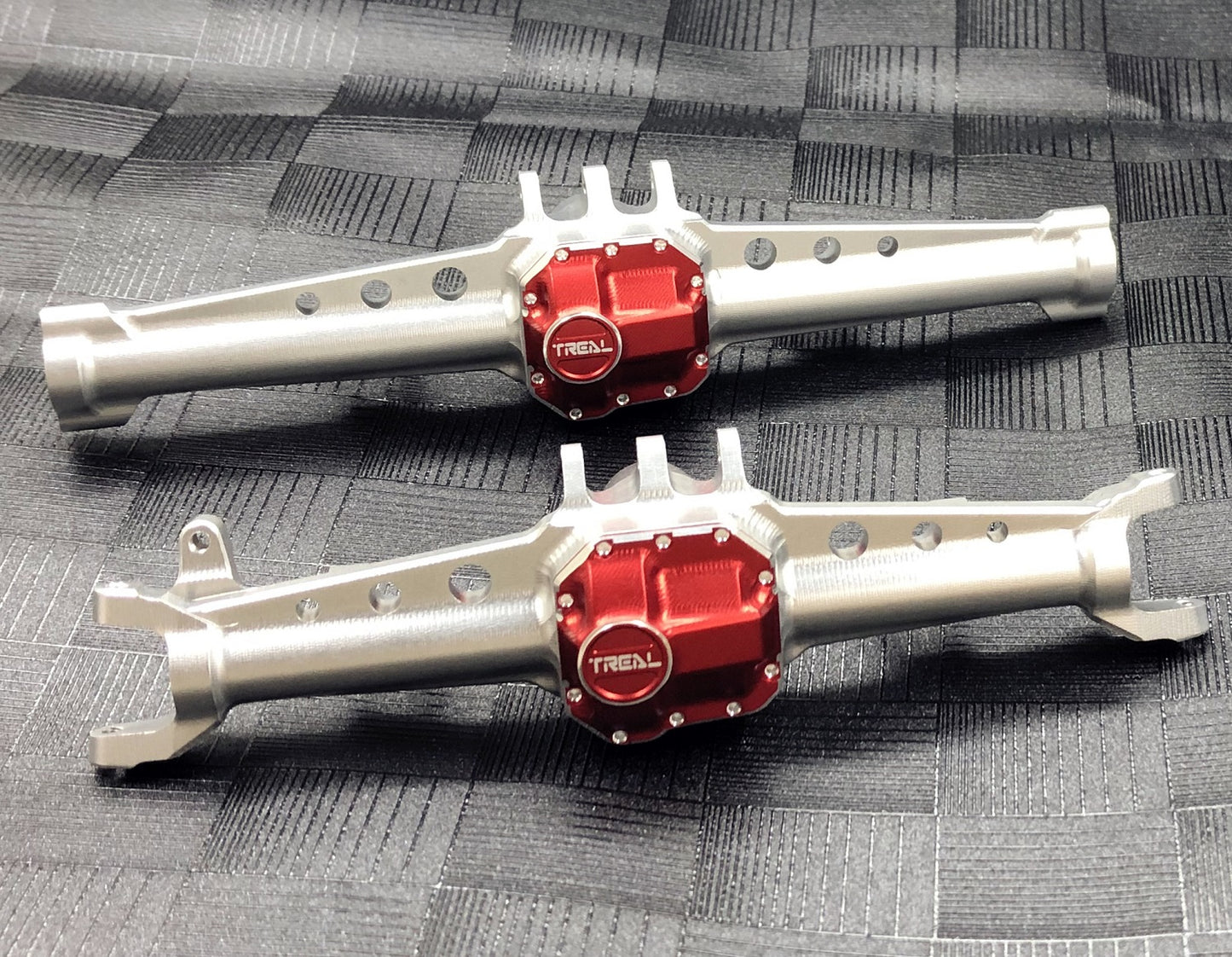 Treal SCX10 II Axles, Aluminum 7075 Metal Front Axle, One Piece CNC Billet Machined Compatible with Axial SCX10 2 AR44