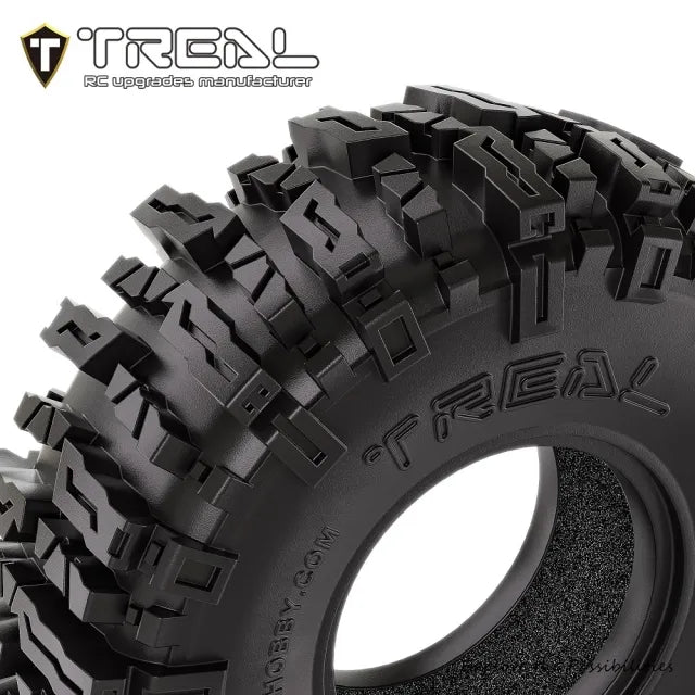 TREAL 1.0 Sticky RC Crawler Tires TrailBurner 62mm (4P) for 1/24 SCX24 FCX24-Type B X0051DZER1
