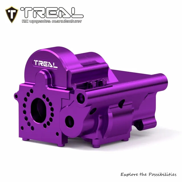 TREAL 7075 Aluminum Transmission Housing Case Set for Axial 1/8 AXP8 Gilamon