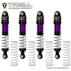 TREAL TRX4M Shocks 59MM Oil-Damper Long Travel Threaded Shock Absorber Upgrades for 1/18 TRX-4M TRX-4MT