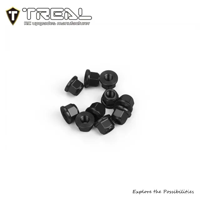 TREAL Aluminum 7075 M2 Nuts (10P) for Axial SCX30
