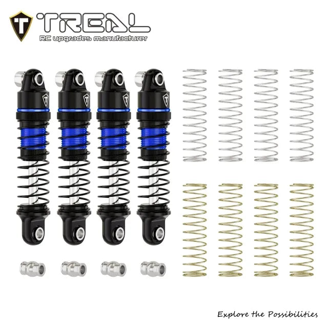 TREAL Aluminum 23mm Oil-fillable Shocks for 1/30 Axial SCX30