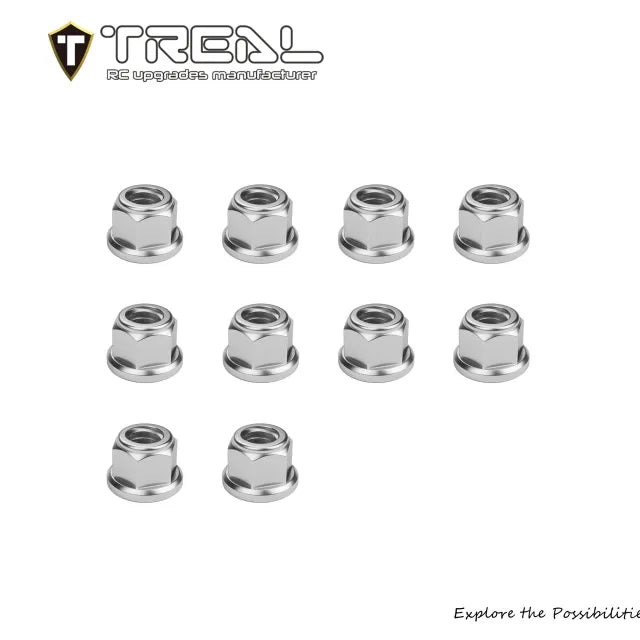 TREAL Stainless Steel M2 Nuts (10P) for Axial SCX30