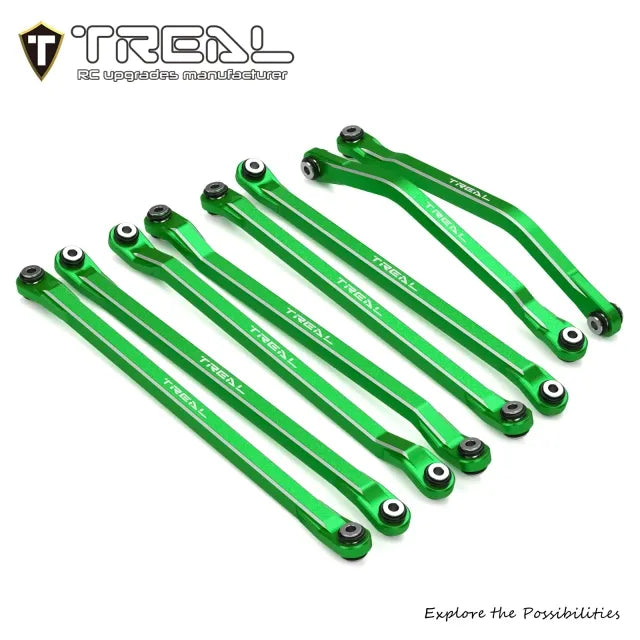 TREAL 7075 Aluminum Suspension Link Set (8pcs) for Axial 1/8 AXP8 Gilamon - Upper & Lower Front Rear Links