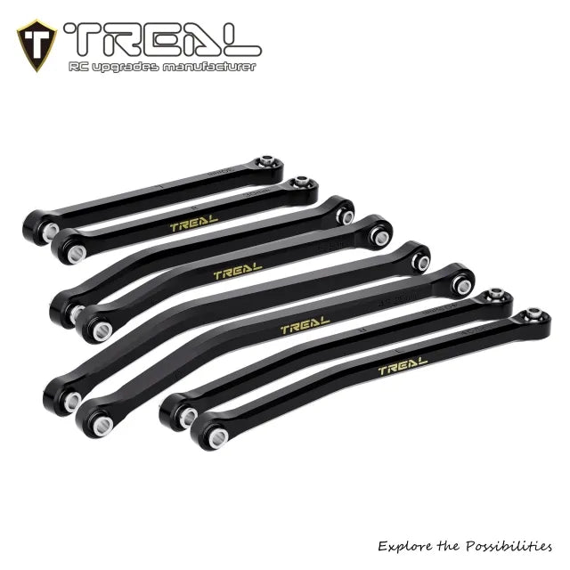 TREAL Brass High Clearance Chassis Links(8P) Set for Axial SCX30