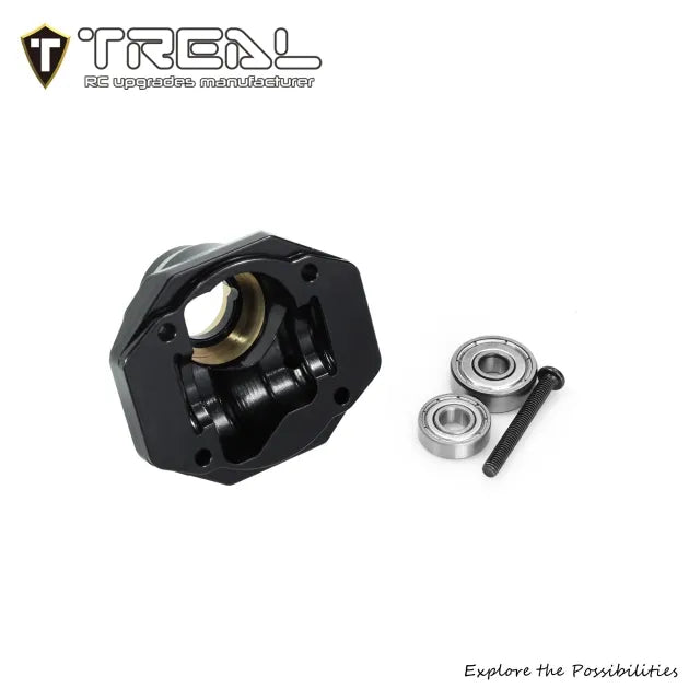 TREAL Brass Front Diff Cover for SCX10 III 1987 Toyota AR45P Front Portal Axle Housing