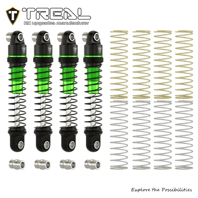 TREAL Aluminum Adjustable Dampers (4P) 23mm for Axial SCX30