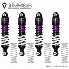 TREAL TRX4M Shocks 53MM Oil-filled Threaded Damper Upgrades Compatible with Traxxas 1/18 TRX4-M RC Crawler