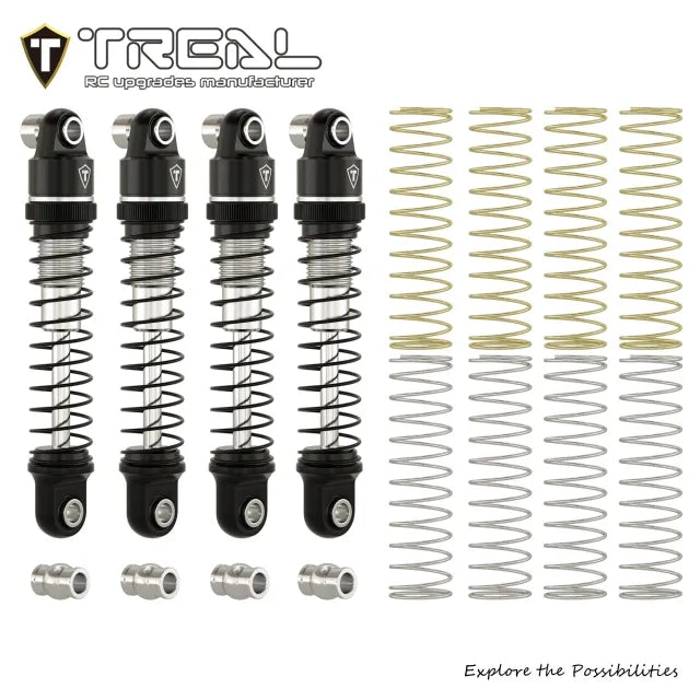 TREAL Aluminum Adjustable Dampers (4P) 23mm for Axial SCX30