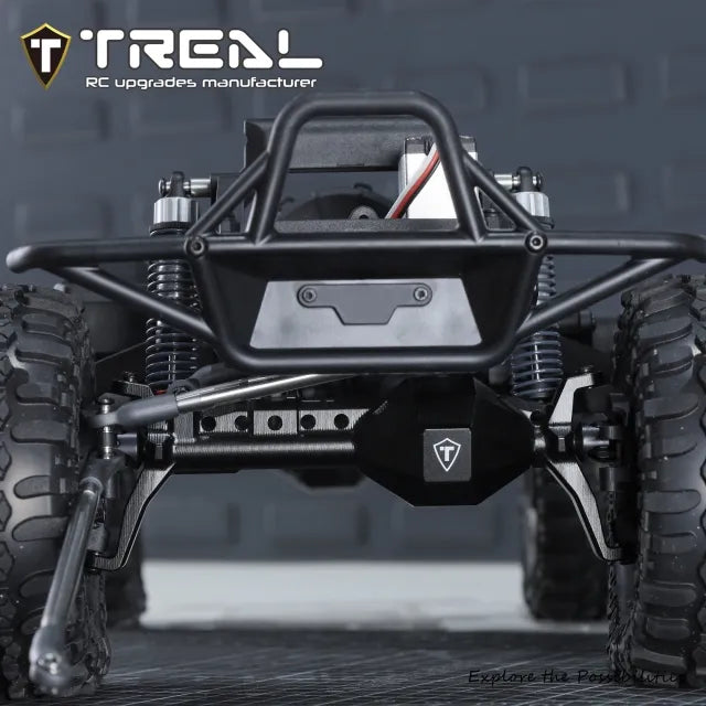 TREAL Aluminum 7075 Front Portal Axle Housing(AR45) Diamond Edition for Axial SCX10 III