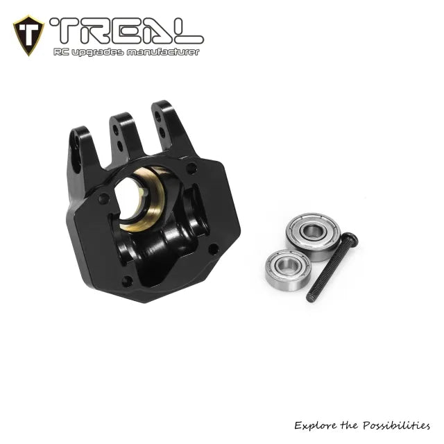 TREAL Brass Rear Diff Cover for SCX10 III 1987 Toyota SR5 – AR45P Portal Axle Housing