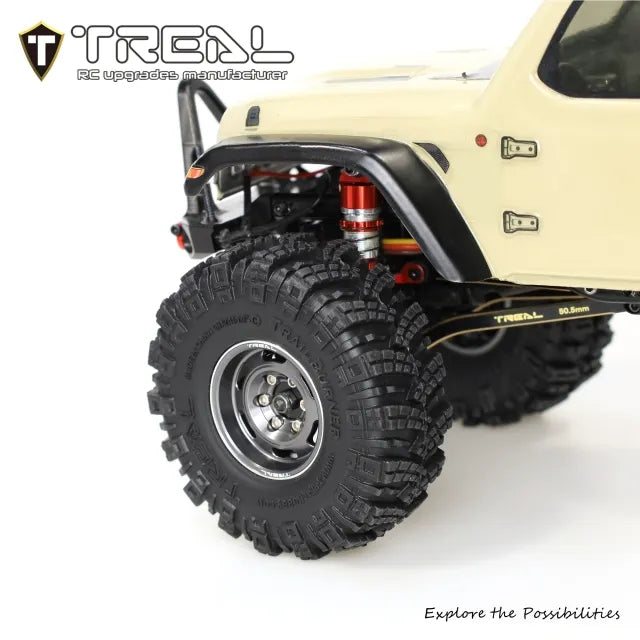 TREAL 1.0 Tires Rock Terrain Crawler Tires for TRX4M SCX24 1/18 1/24 RC Crawlers-Type C X0051E3RMJ
