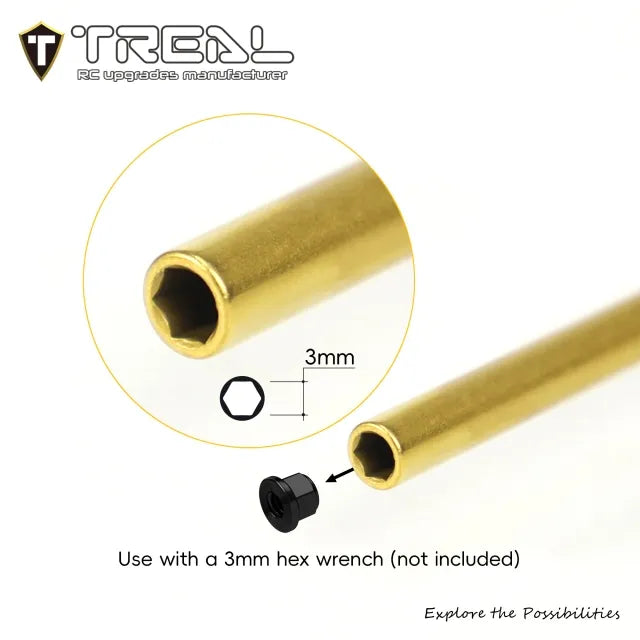 TREAL Brass M2 Nuts (10P) for Axial SCX30