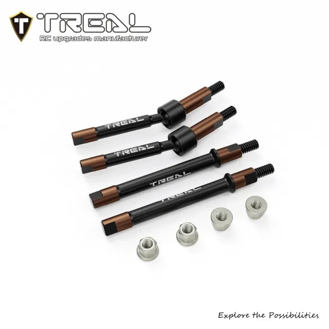 TREAL Harden Steel CVD Driveshafts Axle Shafts for Axial SCX30
